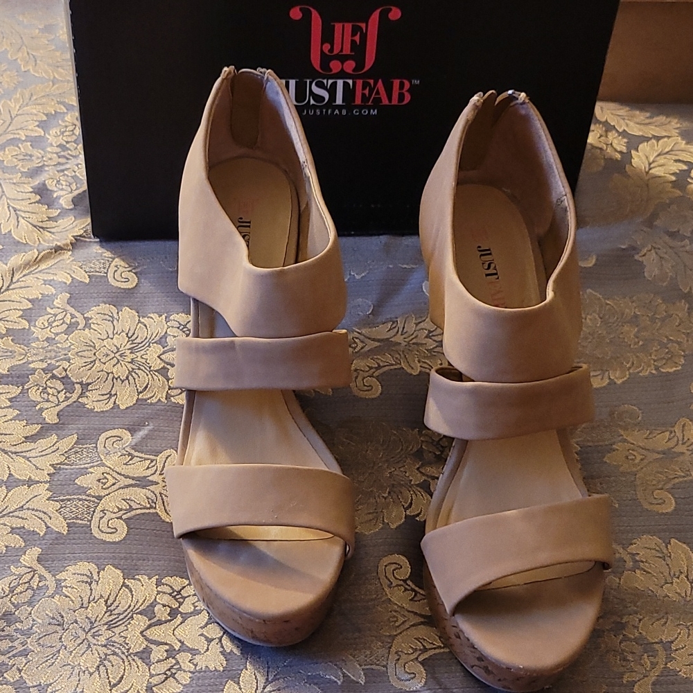 Women Taupe Solaro 5inch Espedrill Sandals with a 1 and 1/2 platform